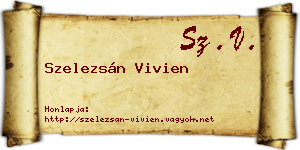 Szelezsán Vivien névjegykártya